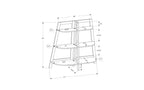 TUYOHW Estantería Moderna de Escalera de 3 Niveles, Estantería Abierta, Estantes de Madera para Libros, Librerías para Espacios Pequeños, Sala de Estar, Dormitorio, Oficina