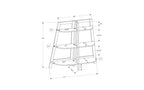 TUYOHW Estantería Moderna de Escalera de 3 Niveles, Estantería Abierta, Estantes de Madera para Libros, Librerías para Espacios Pequeños, Sala de Estar, Dormitorio, Oficina