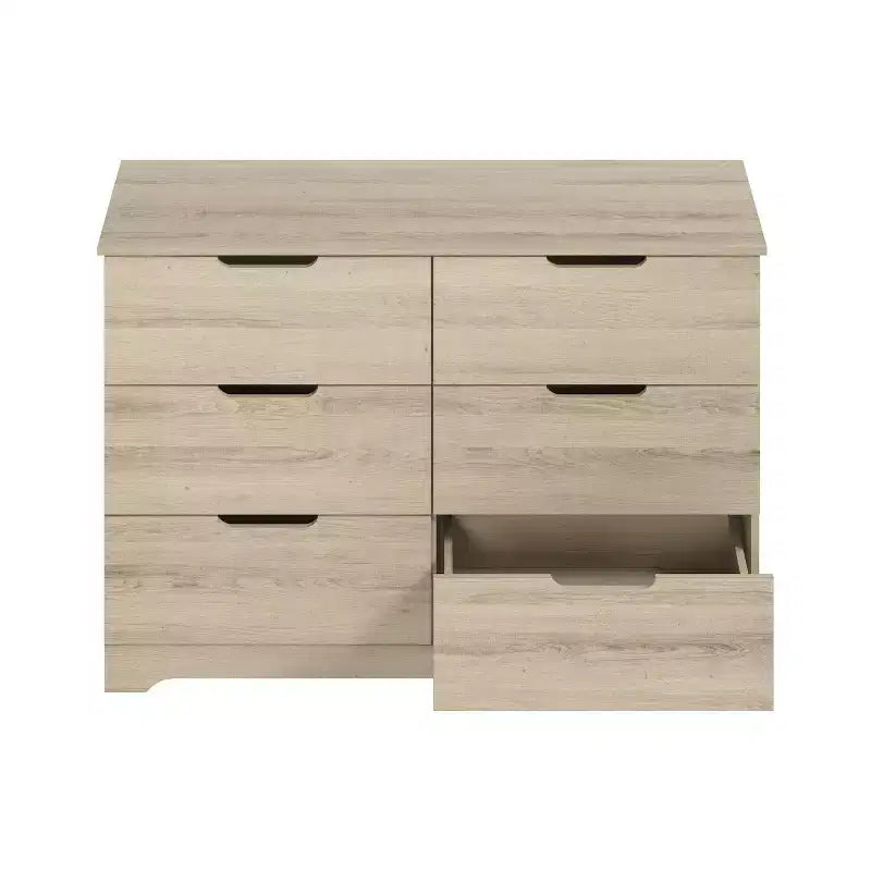 Cómoda de 6 cajones Galano con fabricación de madera 47 AN 15.6 PR 31.7 AL