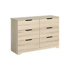 Cómoda de 6 cajones Galano con fabricación de madera 47 AN 15.6 PR 31.7 AL