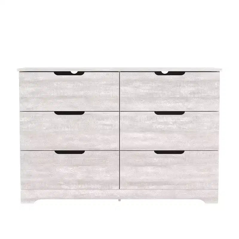 Cómoda de 6 cajones Galano con fabricación de madera 47 AN 15.6 PR 31.7 AL
