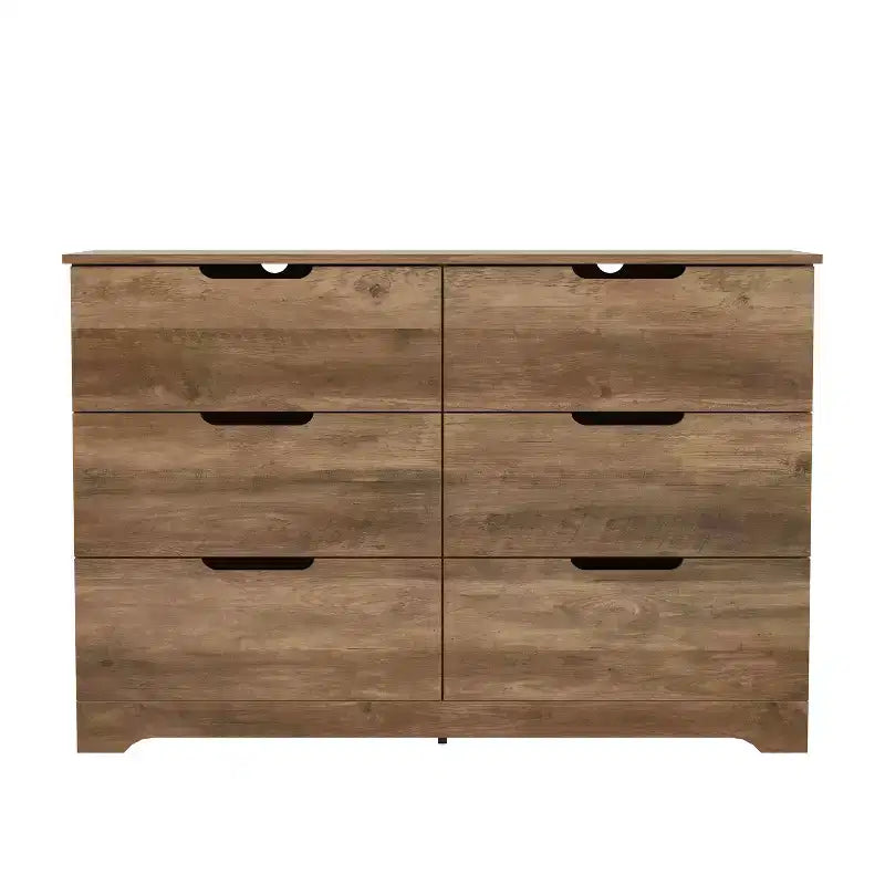 Cómoda de 6 cajones Galano con fabricación de madera 47 AN 15.6 PR 31.7 AL