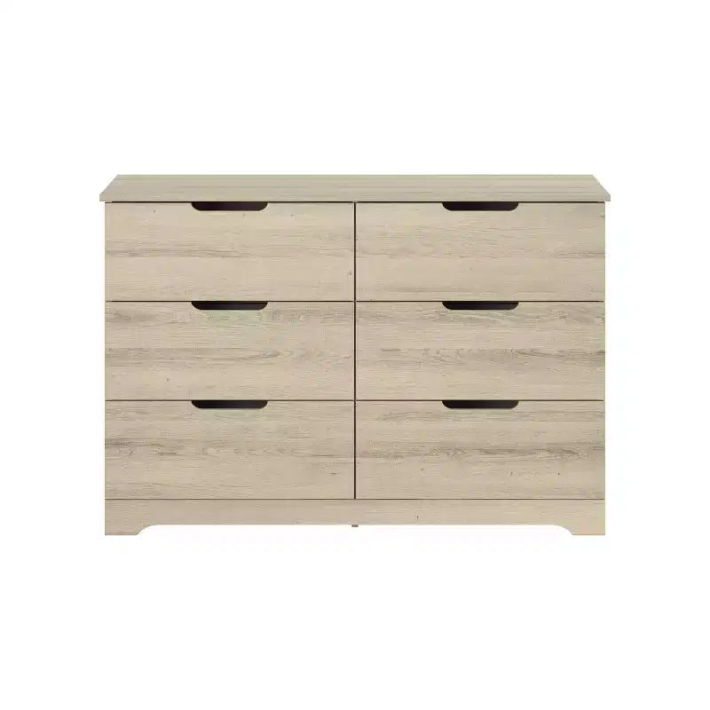 Cómoda de 6 cajones Galano con fabricación de madera 47 AN 15.6 PR 31.7 AL