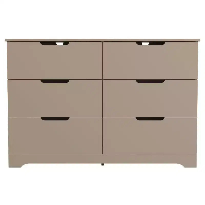 Cómoda de 6 cajones Galano con fabricación de madera 47 AN 15.6 PR 31.7 AL