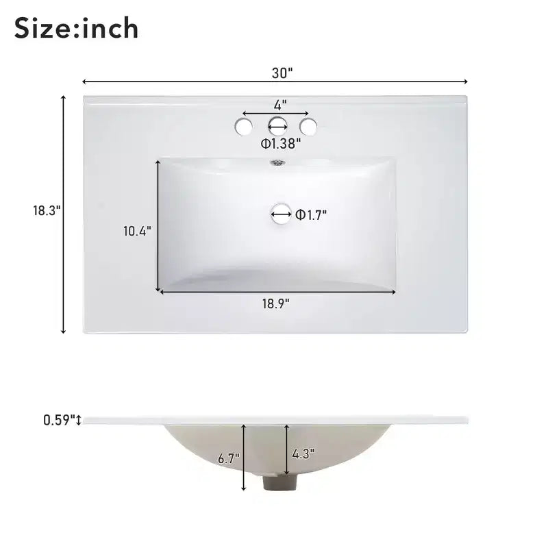 Combinación de tocador de baño vintage de 48" con lavabos dobles, gabinete de almacenamiento para baño con puertas de cierre suave y estante