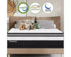 14 King Size Mattress in a Box, Memory Foam and Pocket Innerspring Mattress for Motion Isolation, Medium Firm, Pressure Relief