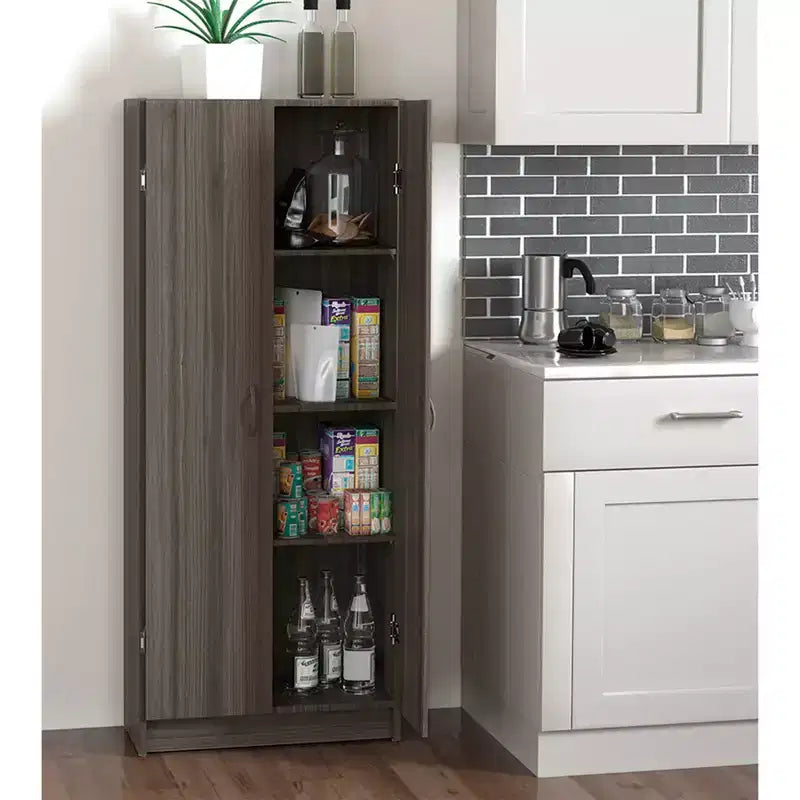 ClosetMaid Alacena de Despensa con Estantes Ajustables para Cocina, Gris