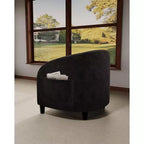 Sillón decorativo, sillones individuales acogedores de boucle, sillón club redondo cómodo, sillón moderno con cojín suave, para sala de estar, dormitorio, lectura