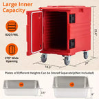 COZONY Calentador Portátil de Alimentos 82 QT, Ruedas de Carga de Doble Extremo de Calentamiento Eficiente para Reuniones Familiares Comedor