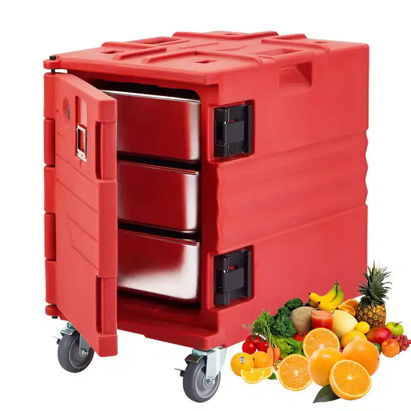 COZONY Calentador Portátil de Alimentos 82 QT, Ruedas de Carga de Doble Extremo de Calentamiento Eficiente para Reuniones Familiares Comedor