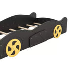 Cama plataforma GDFStudio Dean con forma de coche, ruedas y almacenamiento