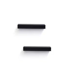 18.11 Estante flotante negro C para pared con soporte invisible, perfecto para la decoración de baño/dormitorio/cocina o exhibición de libros/plantas, fácil de instalar.