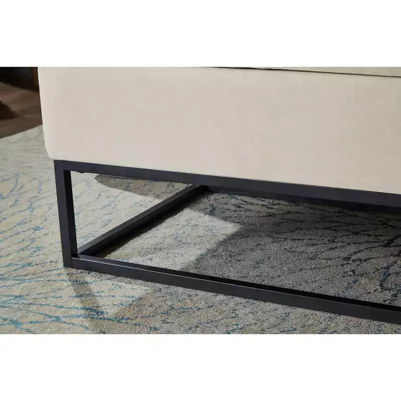 TUYOHW 58.6 Banco otomana de moda para pie de cama con almacenamiento, otomana de terciopelo de lujo, banco decorativo relleno de espuma suave con patas de hierro, capacidad de 227 kg