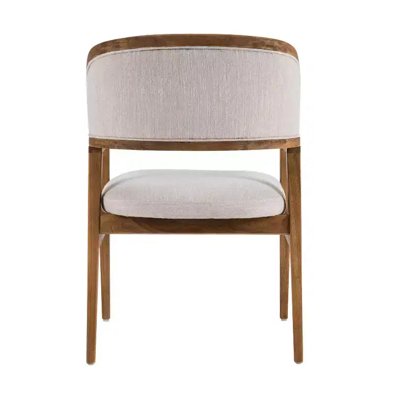 Christopher Knight Home Rosa, sillas de comedor tapizadas de madera de caucho de mediados de siglo (juego de 2)