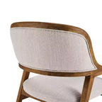 Christopher Knight Home Rosa, sillas de comedor tapizadas de madera de caucho de mediados de siglo (juego de 2)