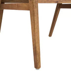 Christopher Knight Home Rosa, sillas de comedor tapizadas de madera de caucho de mediados de siglo (juego de 2)