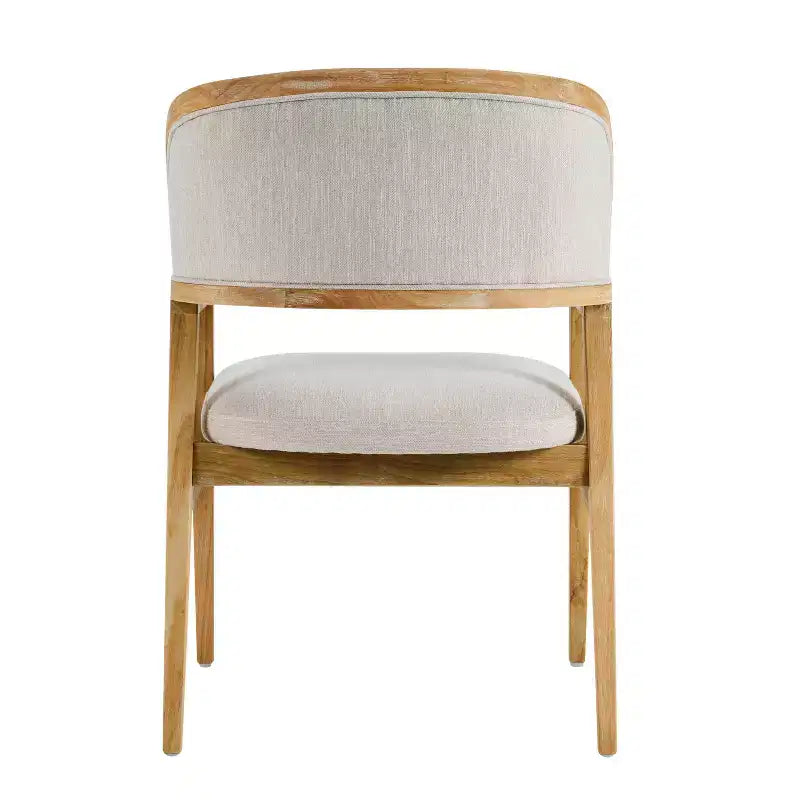 Christopher Knight Home Rosa, sillas de comedor tapizadas de madera de caucho de mediados de siglo (juego de 2)