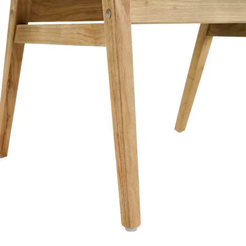 Christopher Knight Home Rosa, sillas de comedor tapizadas de madera de caucho de mediados de siglo (juego de 2)