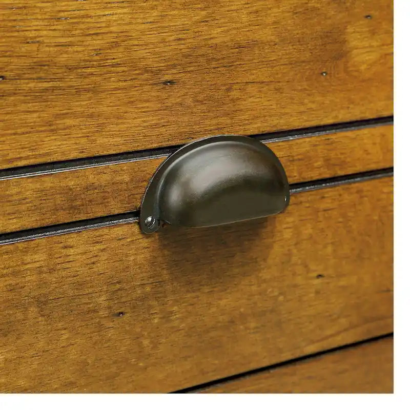 Mesa Auxiliar de Madera Maciza con Cajón, Mesa Auxiliar Estrecha de 23.6 pulgadas para Espacios Pequeños