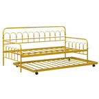 Sofá cama de metal tamaño individual con cama nido