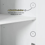 Aparador tipo bufé de 4 puertas de 60 pulgadas