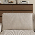 103 Sofá de 4 plazas Corduroy Modern Classic con asiento profundo y 4 cojines