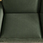103 Sofá de 4 plazas Corduroy Modern Classic con asiento profundo y 4 cojines