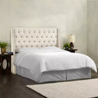 Cabecero de cama de alas Skyline Furniture con botones y capitoné de diamante