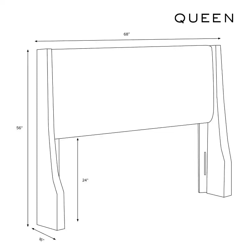 Cabecero de cama de alas Skyline Furniture con botones y capitoné de diamante