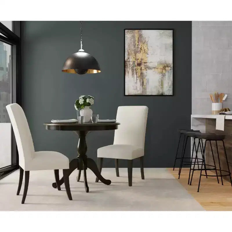Mesa de comedor de pedestal redonda Carolina Living 36 Salem
