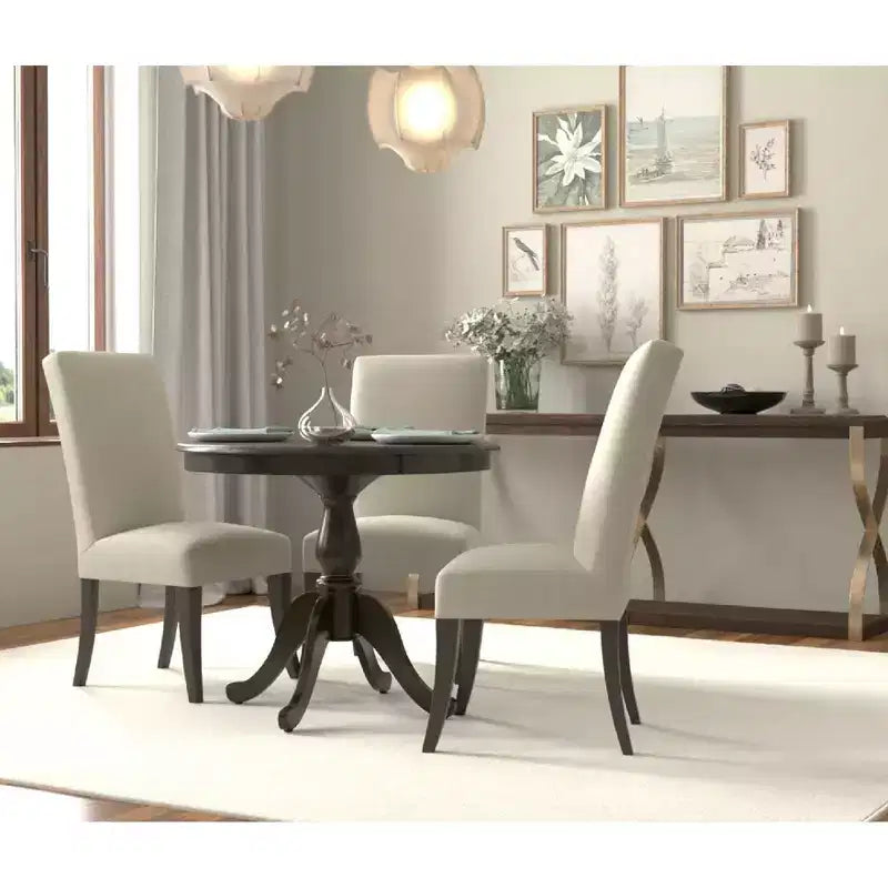 Mesa de comedor de pedestal redonda Carolina Living 36 Salem