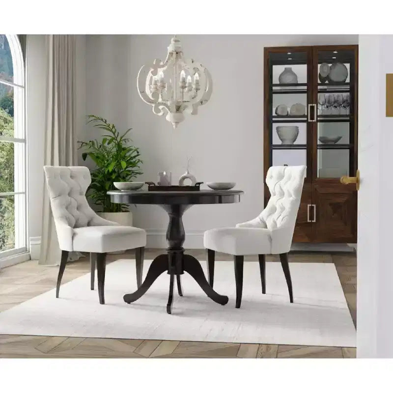 Mesa de comedor de pedestal redonda Carolina Living 36 Salem