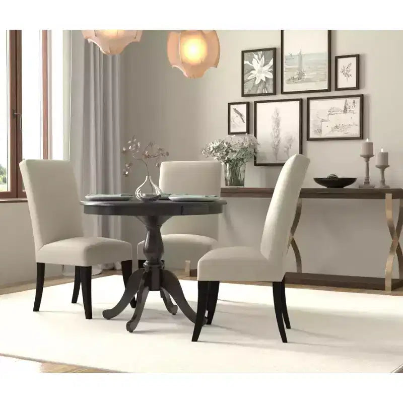 Mesa de comedor de pedestal redonda Carolina Living 36 Salem