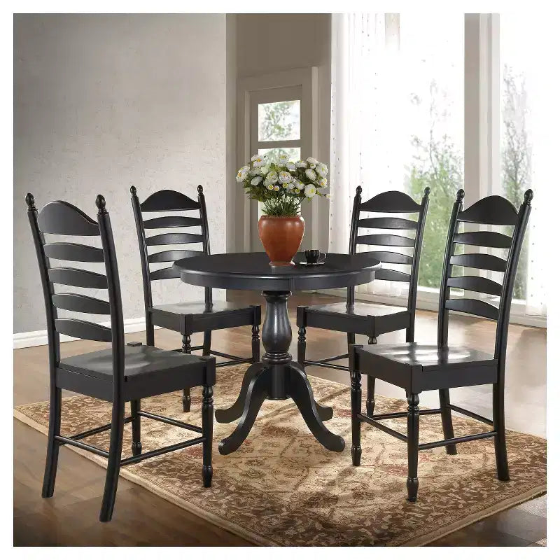 Mesa de comedor de pedestal redonda Carolina Living 36 Salem