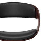 Taburete de bar ajustable Monaghan Bentwood negro - WyndenHall