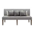 Hayward Upholstered Dining Settee Gray - Picket House Furnishings