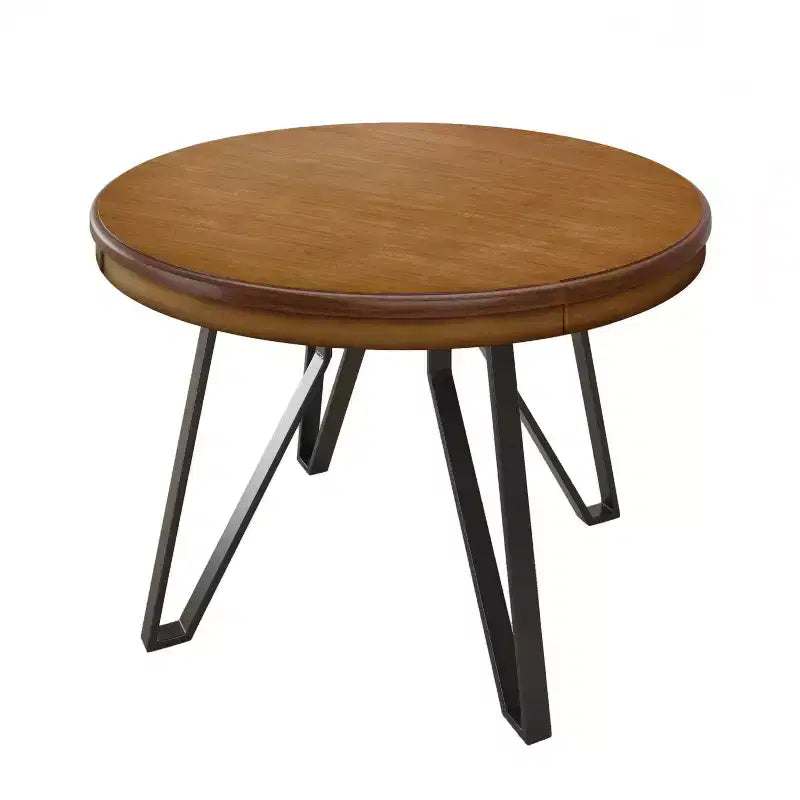 Christopher Knight Home Mesa de comedor redonda Will de 46.85" con tablero y patas de horquilla para 4 personas, fresno claro