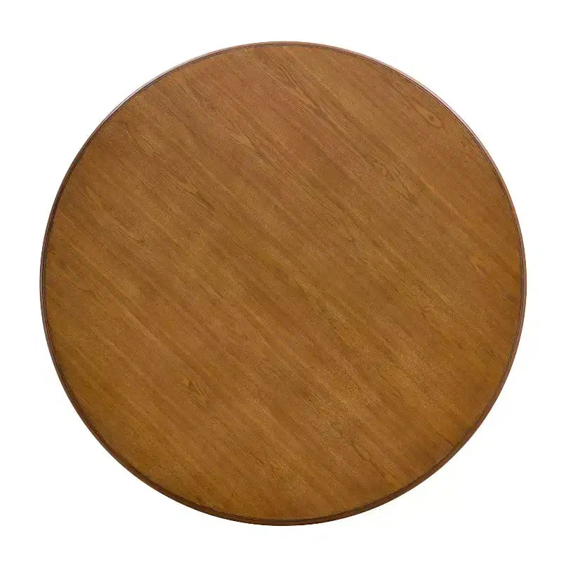 Christopher Knight Home Mesa de comedor redonda Will de 46.85" con tablero y patas de horquilla para 4 personas, fresno claro