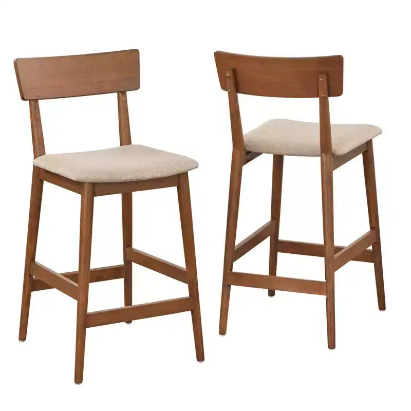 Juego de comedor de 5 piezas Newington Counter Height de Lifestorey, color nogal