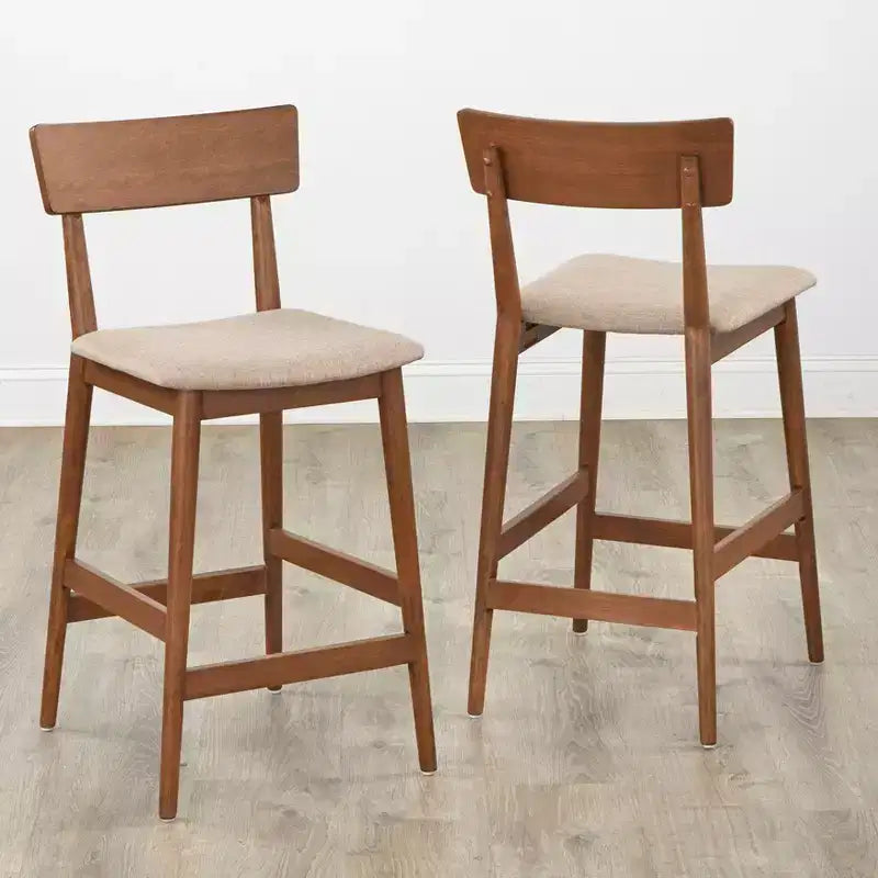 Juego de comedor de 5 piezas Newington Counter Height de Lifestorey, color nogal
