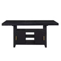 Yves Counter Height Dining Table with Storage Rubbed Charcoal - Steve Silver Co.
