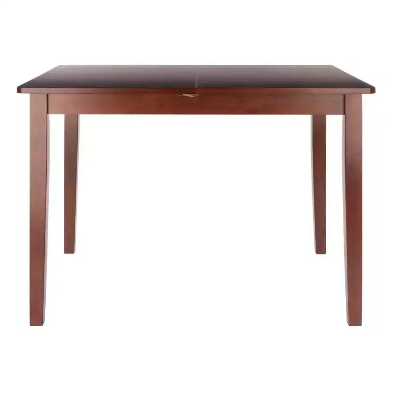 Mesa de comedor extensible Darren Nogal - Winsome: Extensión de mariposa autoalmacenable, Asientos para 6
