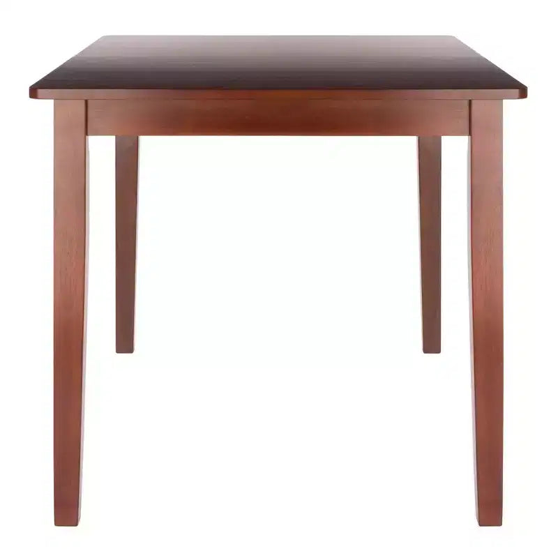 Mesa de comedor extensible Darren Nogal - Winsome: Extensión de mariposa autoalmacenable, Asientos para 6
