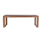 Juego de mesa de comedor extensible Rasmus de 5 piezas con sillas auxiliares, castaño - Boraam