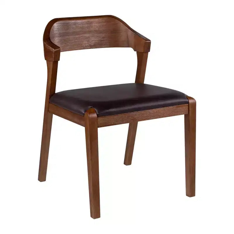 Juego de mesa de comedor extensible Rasmus de 5 piezas con sillas auxiliares, castaño - Boraam