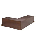 Juego de comedor de rincón en forma de L Colby de 3 piezas con banco sin respaldo, color marrón - Linon: Estructura de madera, 5 asientos, base de caballete