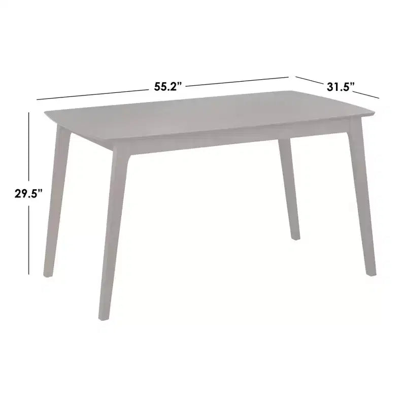Mesa de comedor rectangular de haya maciza Buylateral Archer de estilo moderno de mediados de siglo Nogal: Haya maciza, Diseño de mediados de siglo, Capacidad para 6 personas
