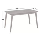 Mesa de comedor rectangular de haya maciza Buylateral Archer de estilo moderno de mediados de siglo Nogal: Haya maciza, Diseño de mediados de siglo, Capacidad para 6 personas
