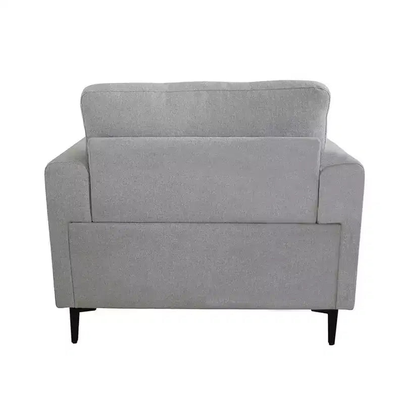 Sillón Kyrene de 41" de lino gris claro - Acme Furniture: Sillón auxiliar tapizado con patas de metal
