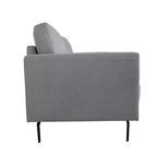 Sillón Kyrene de 41" de lino gris claro - Acme Furniture: Sillón auxiliar tapizado con patas de metal